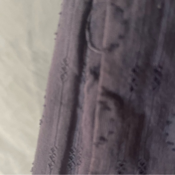 ANTHROPOLOGIE Peregrine Cotton Midi dress Blue Gray L 12 14 - Picture 11 of 15